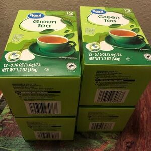 Great Value Green Tea Single Serve Pods - Bright Green Packaging